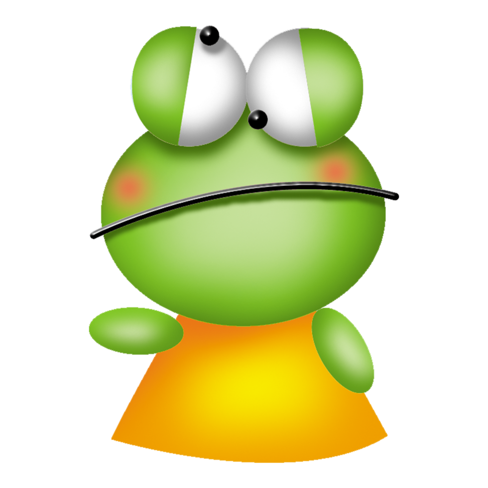 grenouille mignon personnage téléchargement gratuit image transparente illustration clipart animal de compagnie faune png