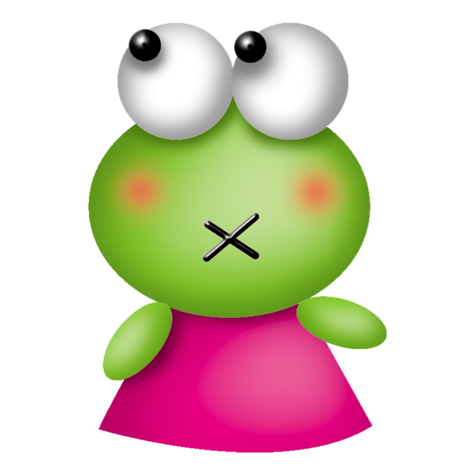 frog cute character free download transparent image illustration ...