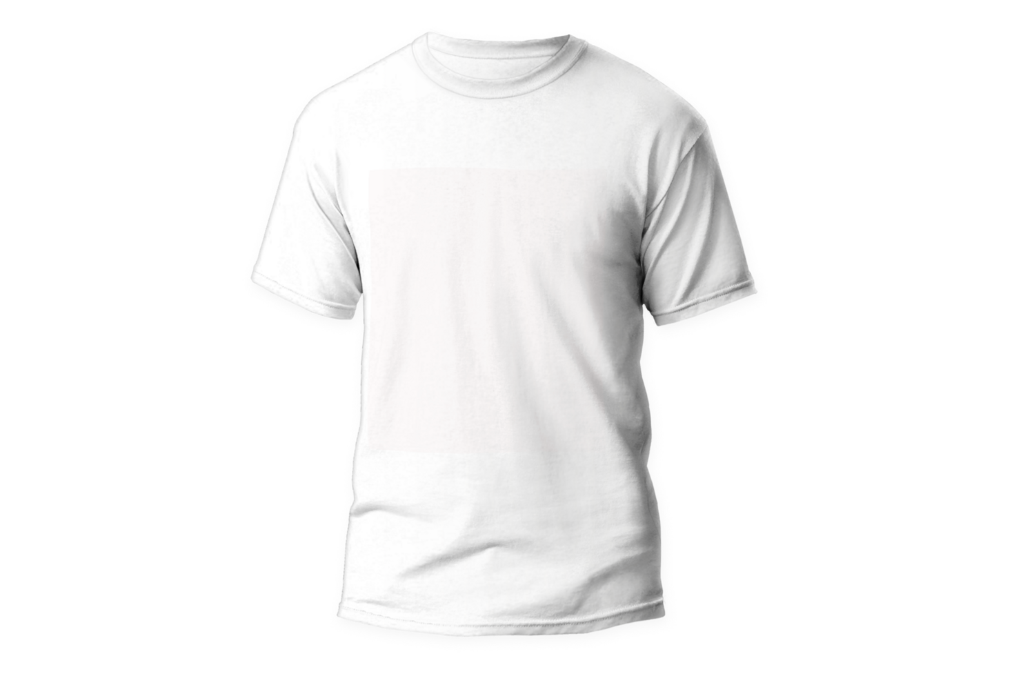 frente de camiseta blanca aislada png