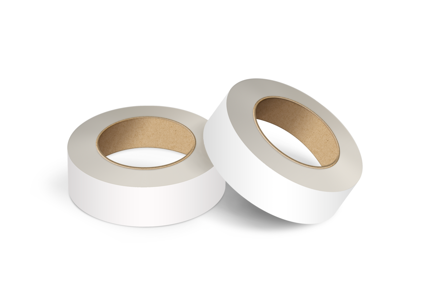 Isolated pair of wite duct tapes png