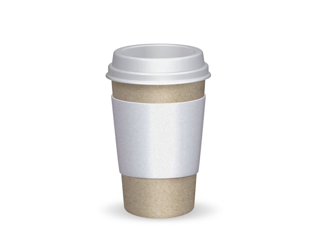 Isolated paper cup for coffee png