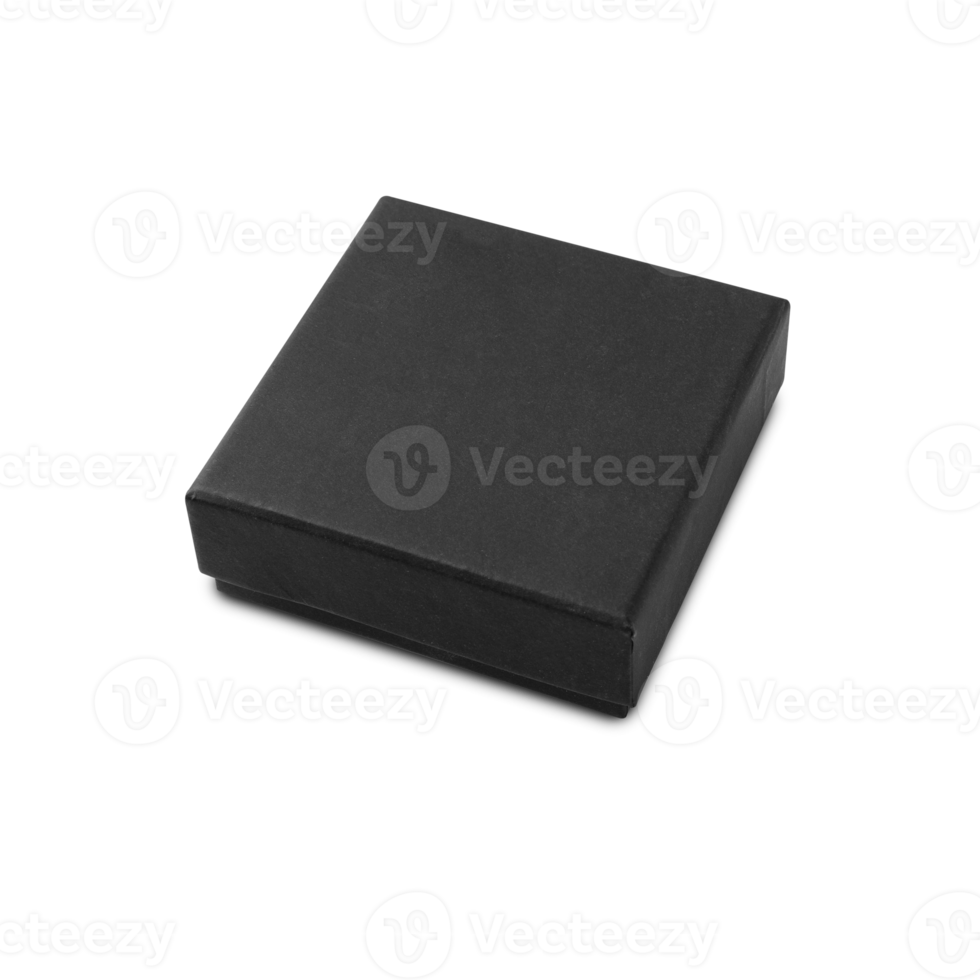 Black box mockup cutout, Png file
