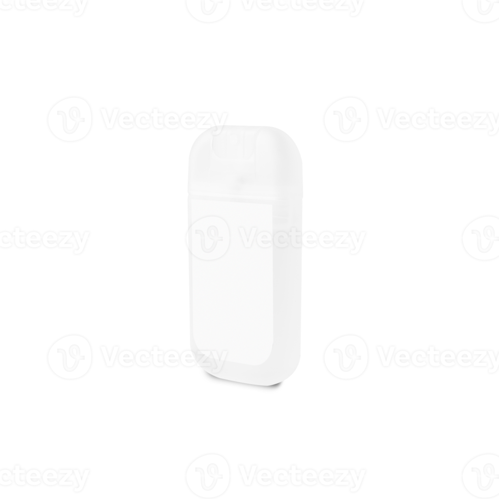 Spray portable bottle mockup cutout, Png file