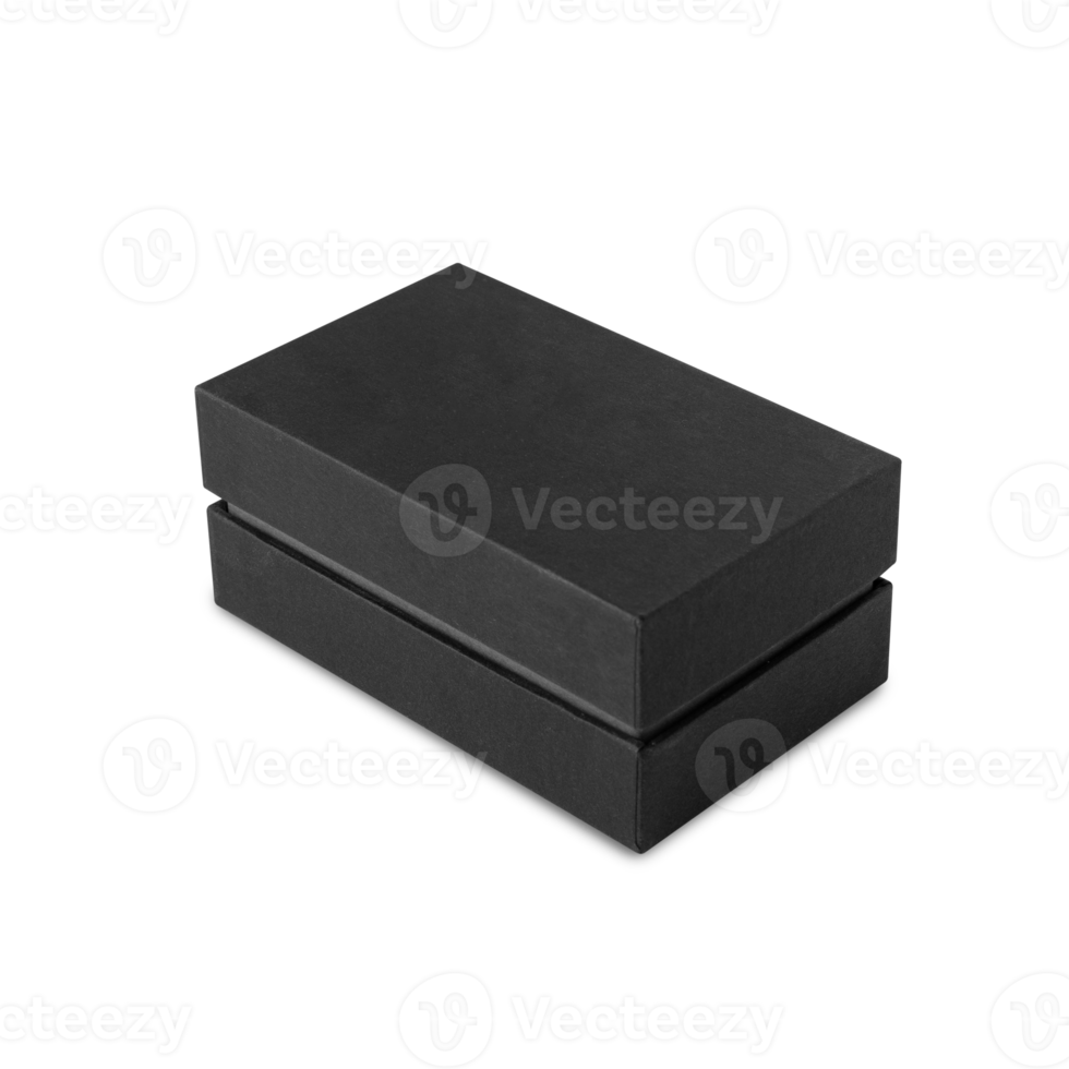 Black box mockup cutout, Png file