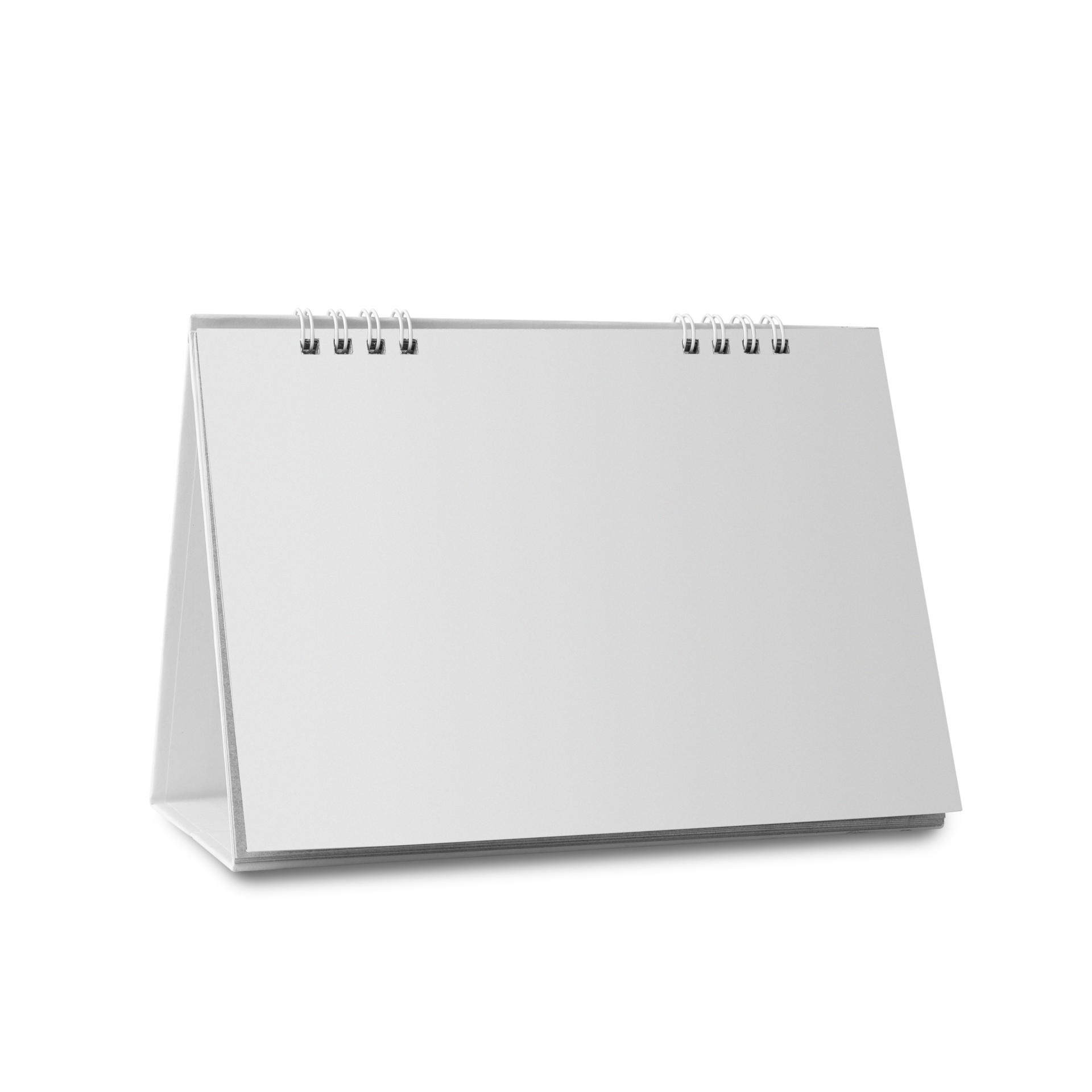 Blank desktop spiral calendar mockup cutout, Png file 8850208 PNG