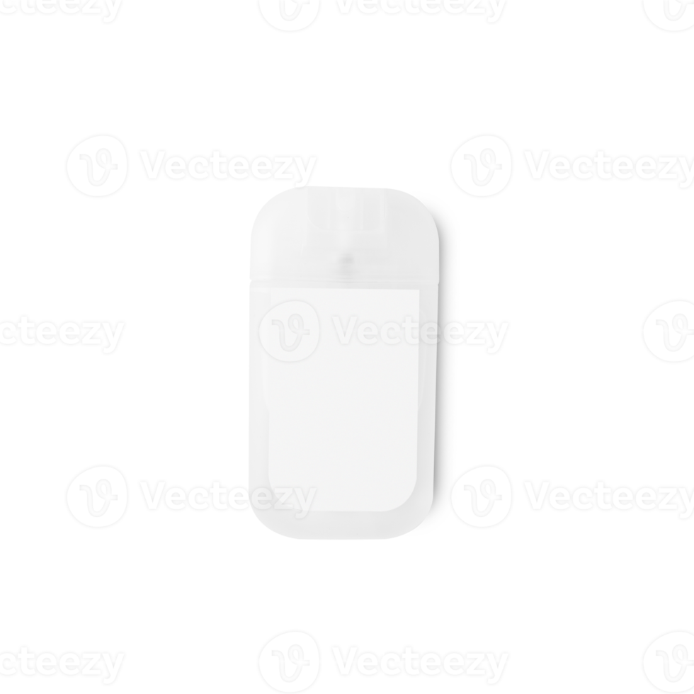 Spray portable bottle mockup cutout, Png file