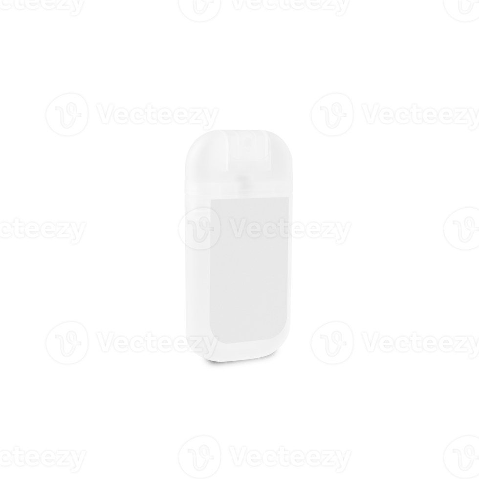 Spray portable bottle mockup cutout, Png file