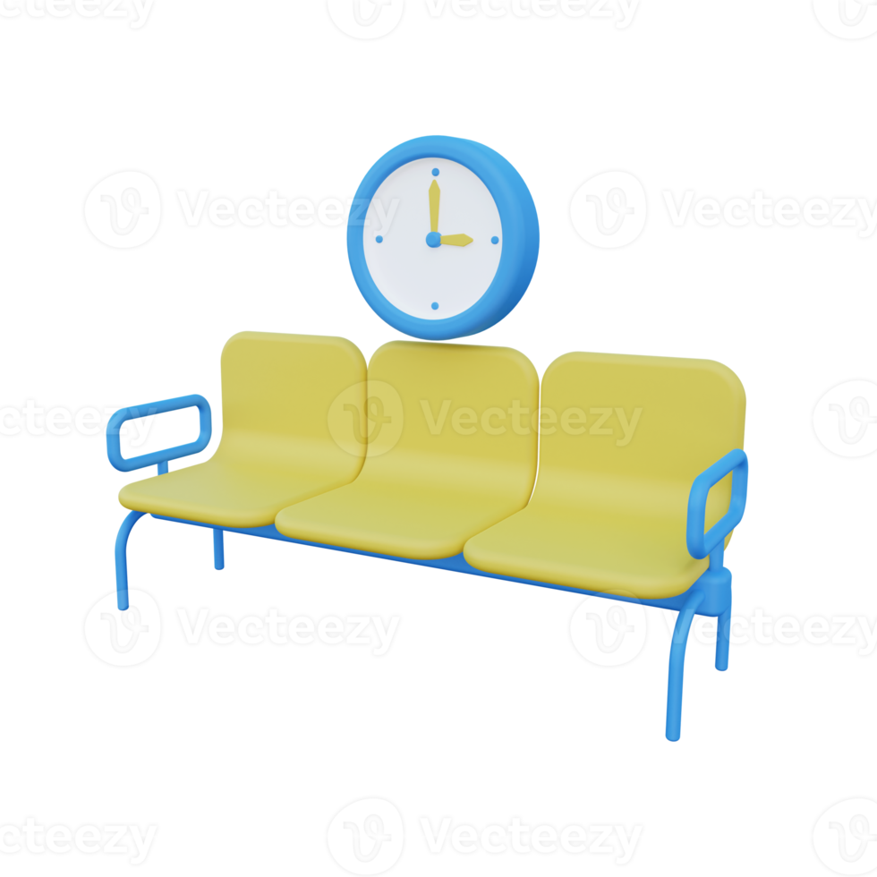 3d Waiting Area png