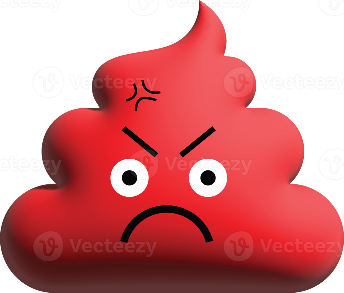 cute poop 3D emoticons png