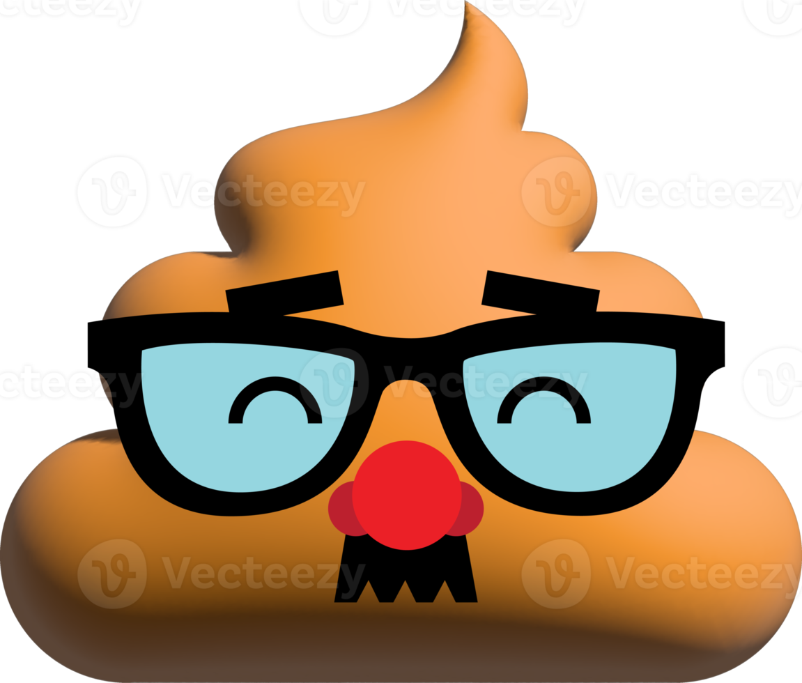 schattige kak 3d emoticons png