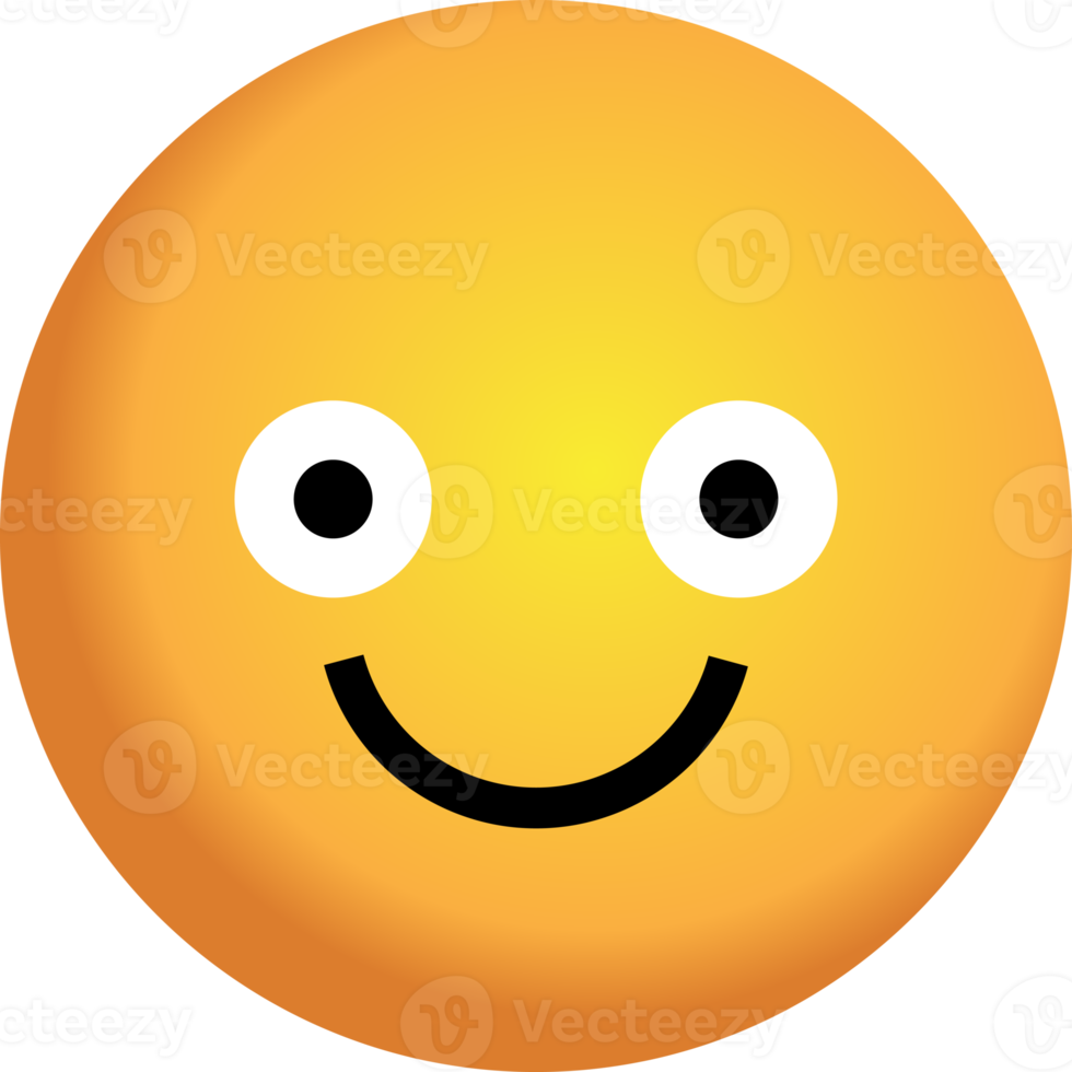 gelbes Gesicht 3d, Emotion, Symbol png