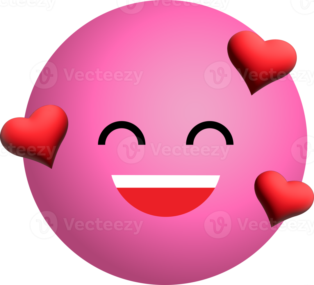 geel gezicht 3d, emotie, png