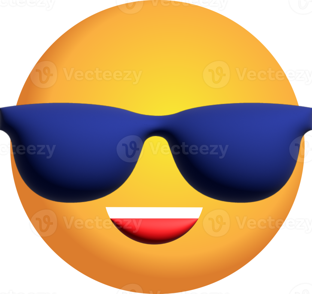 Yellow face 3D, emotion ,icon PNG