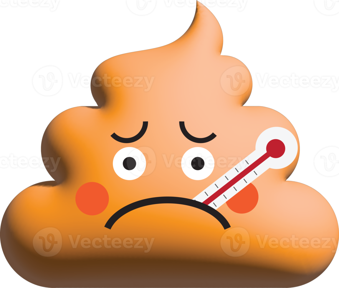 cute poop 3D emoticons png