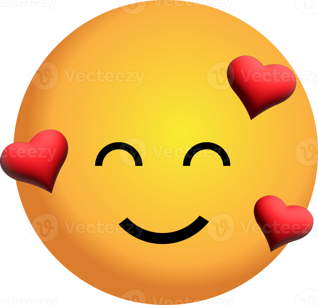 geel gezicht 3d, emotie, png