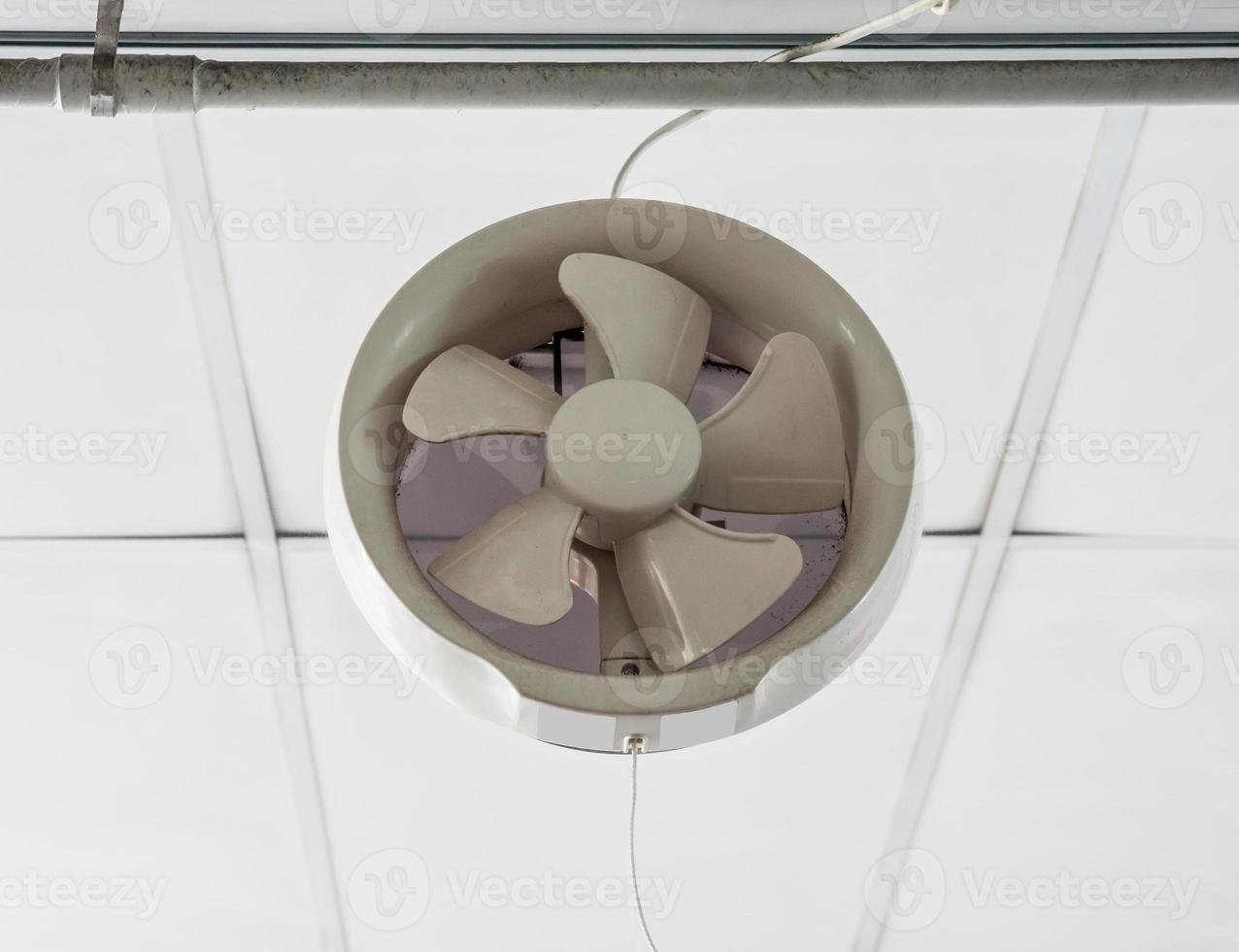 White plastic ventilation above the door. photo