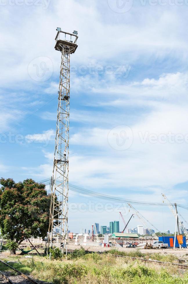 High spotlight tower photo