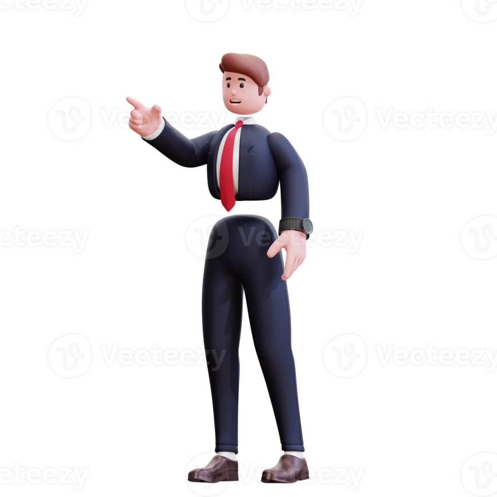 3d karakter zakenman illustratie png