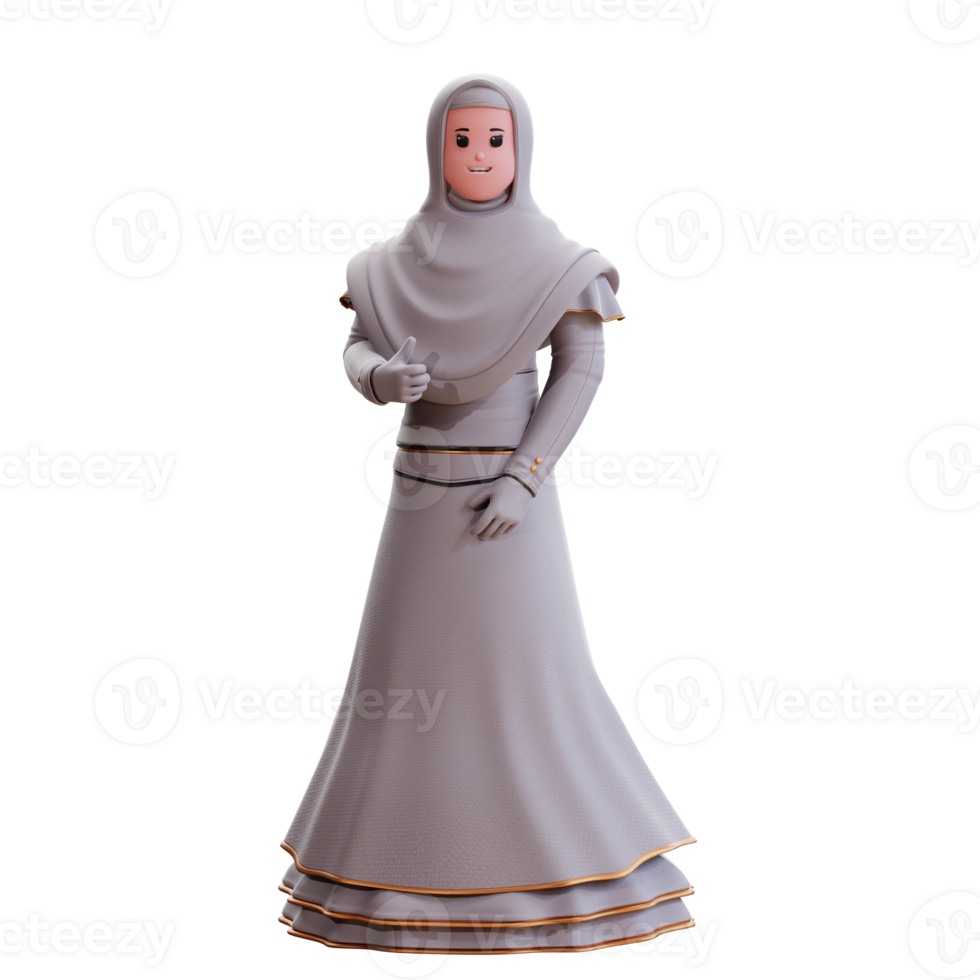 3d character wedding bride illustration png