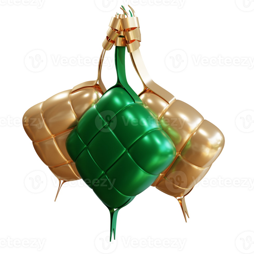 3d illustration ramadan ketupat objet png