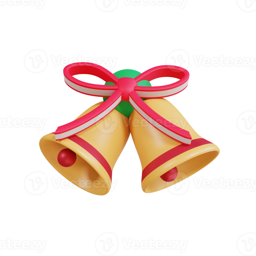 3d christmas bell png