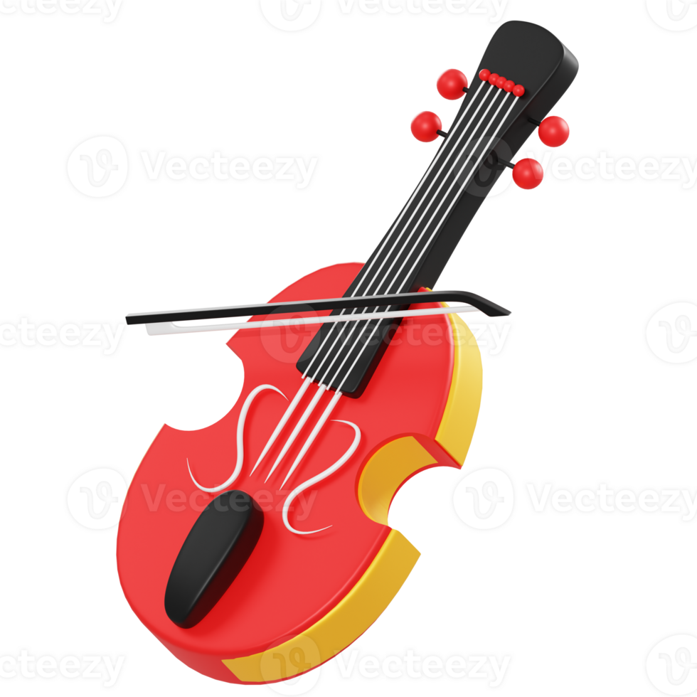 objet violoncelle illustration 3d png