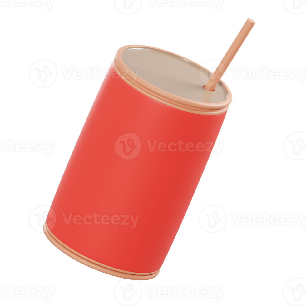 3d illustration soft drink object png