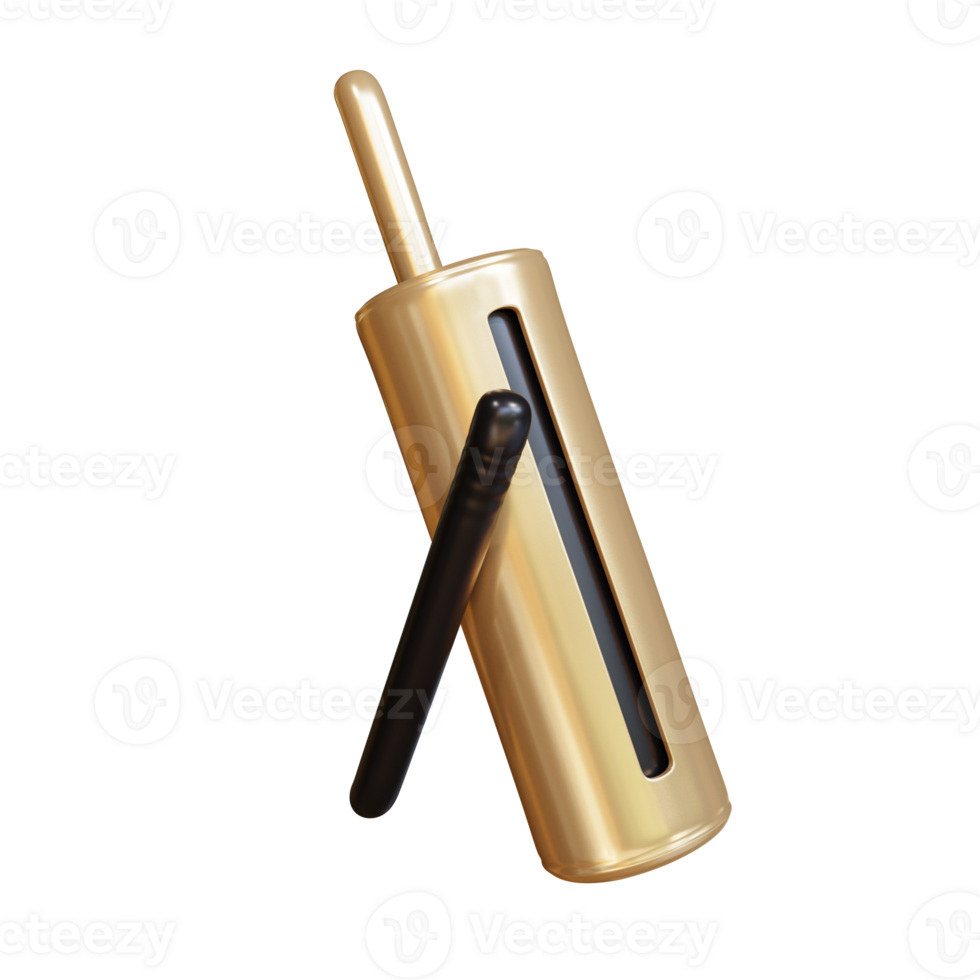 3d illustration ramadan clapper object png