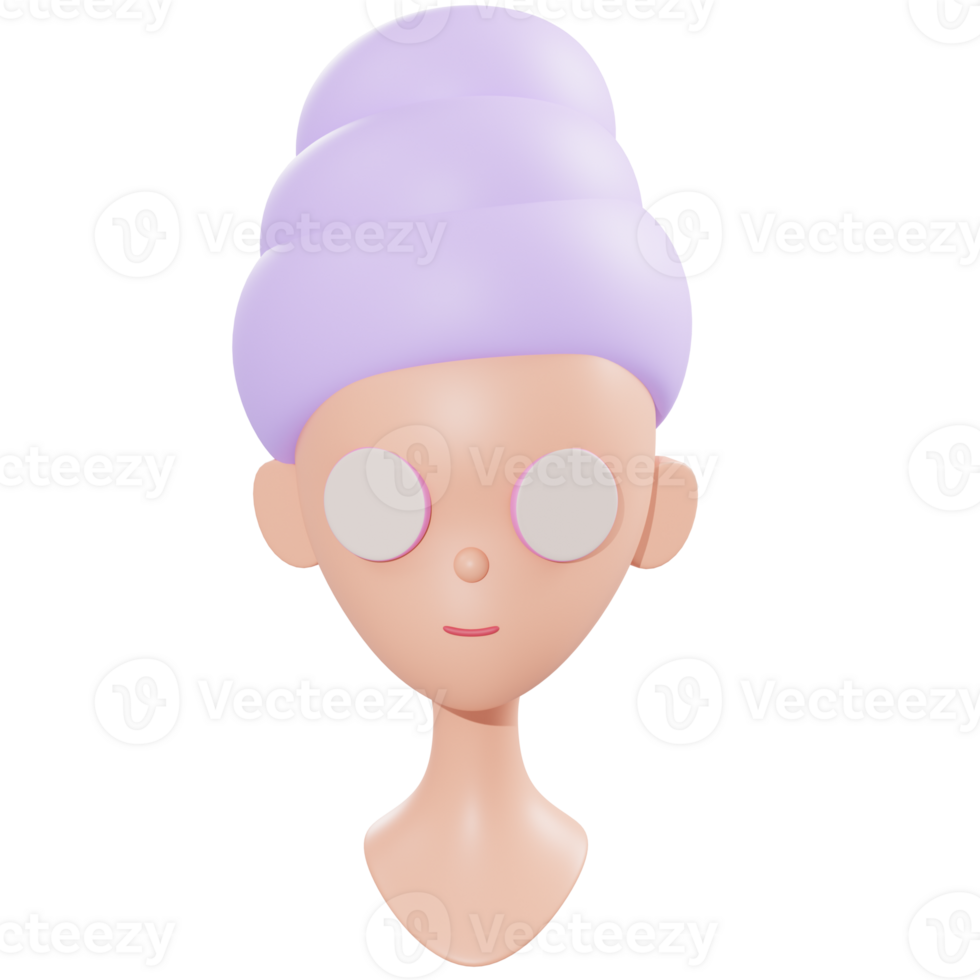 Objet de traitement facial illustration 3d png