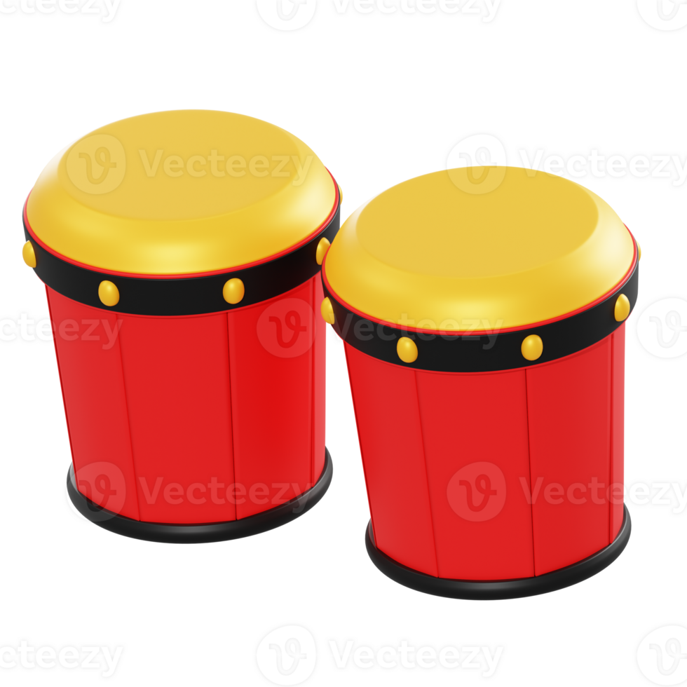 Objet bongo illustration 3d png