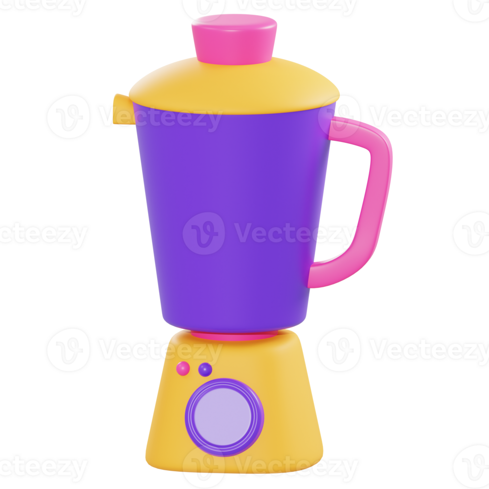 3d illustration electric blender object png