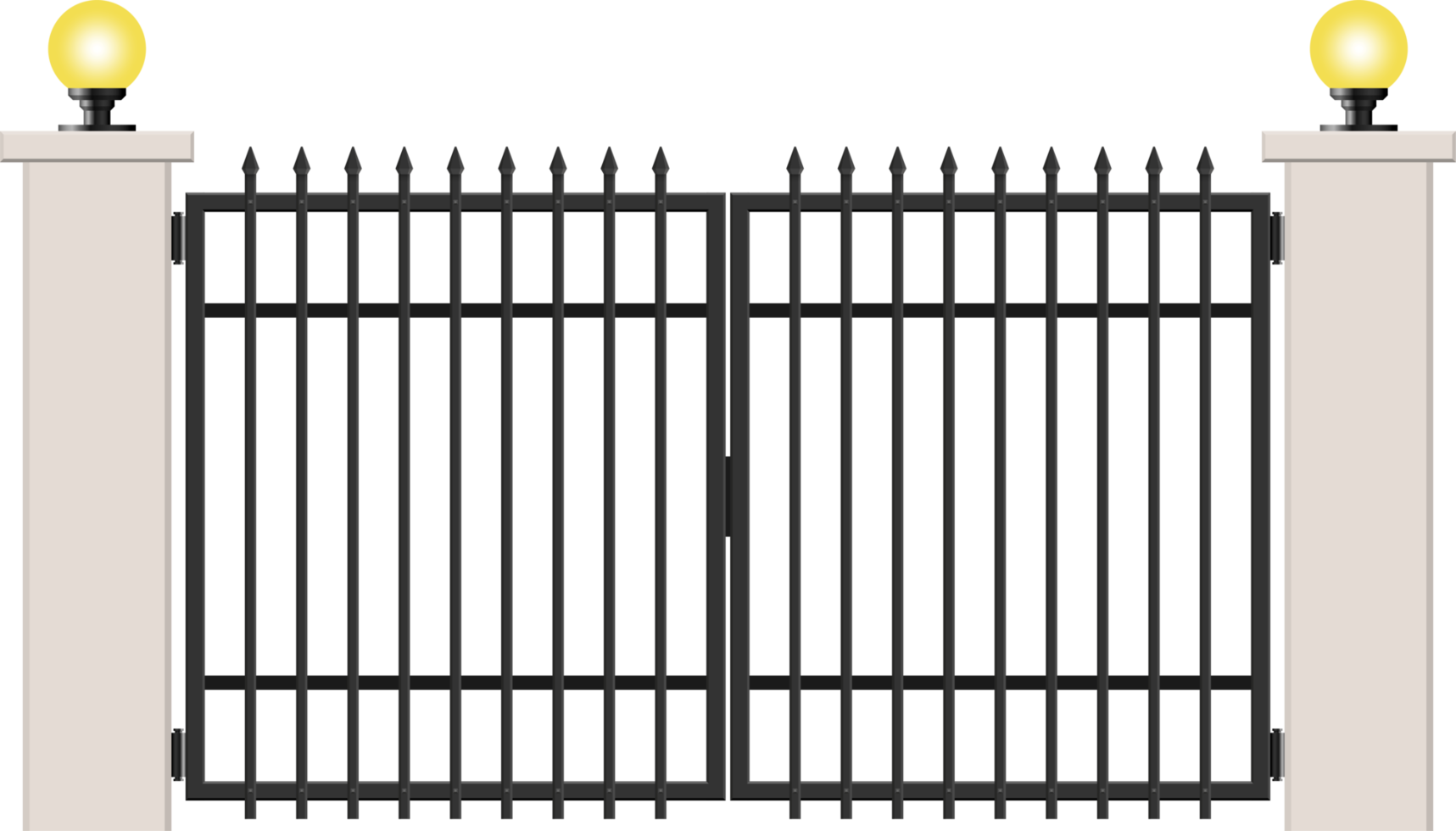 Concrete and steel gate clip art 8852377 PNG