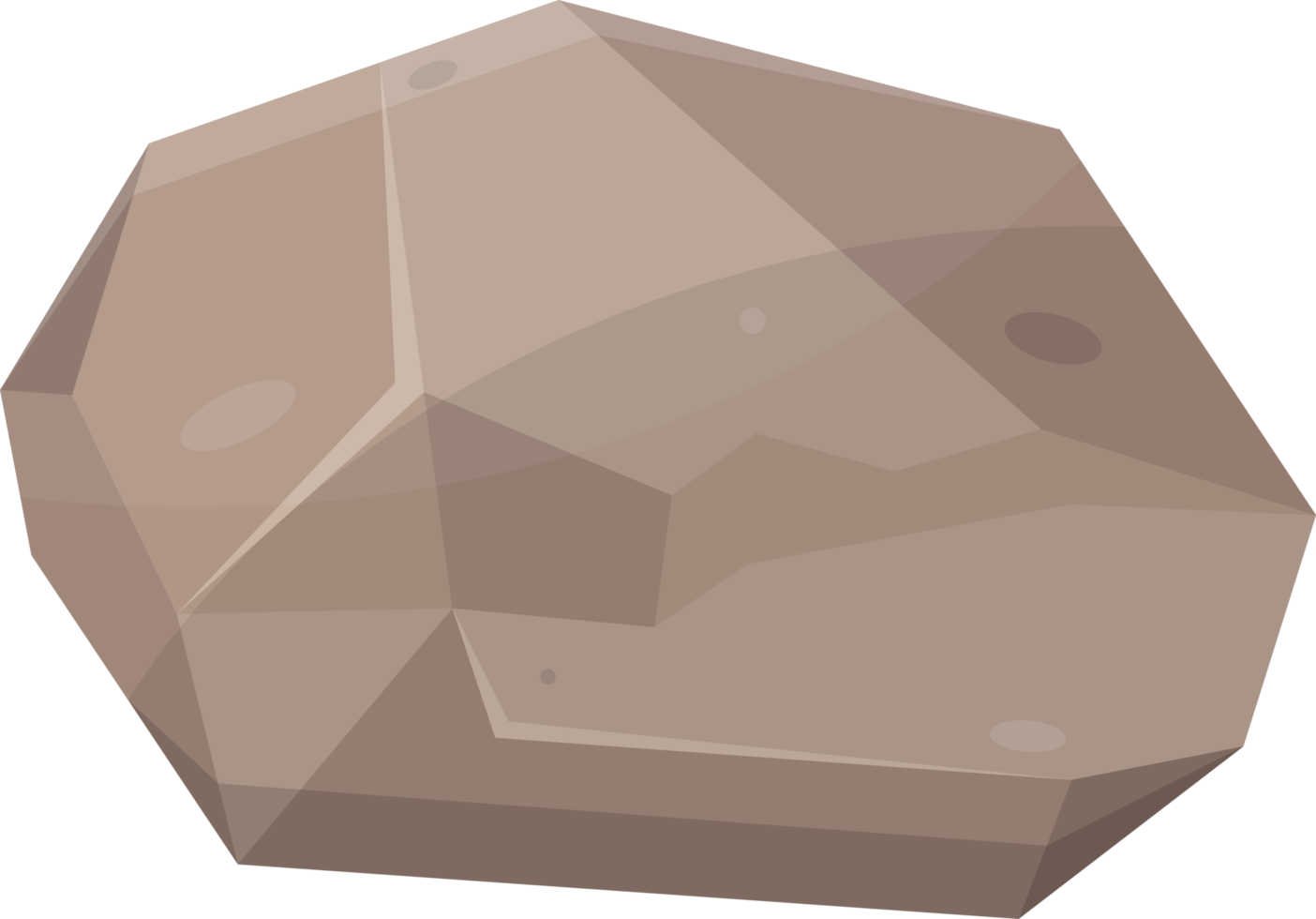 piedras de roca y cantos rodados en estilo de dibujos animados png