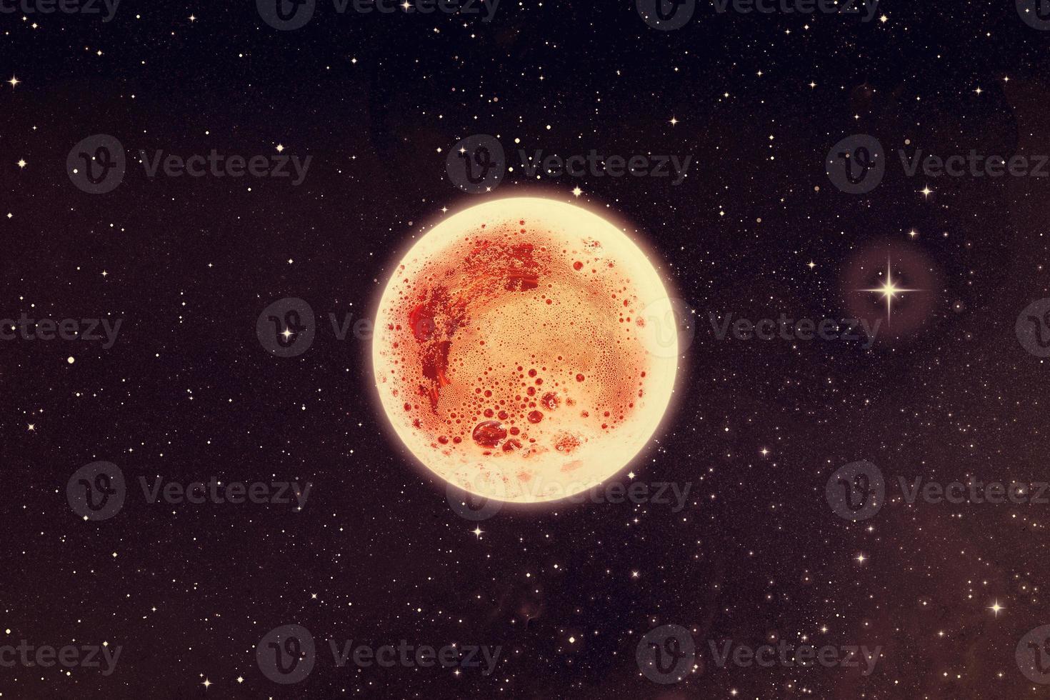 The Moon and deep space photo