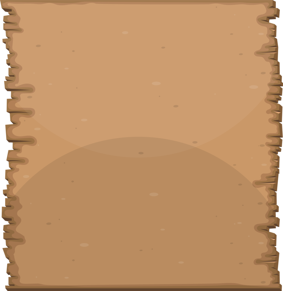 Wooden board in cartoon style png