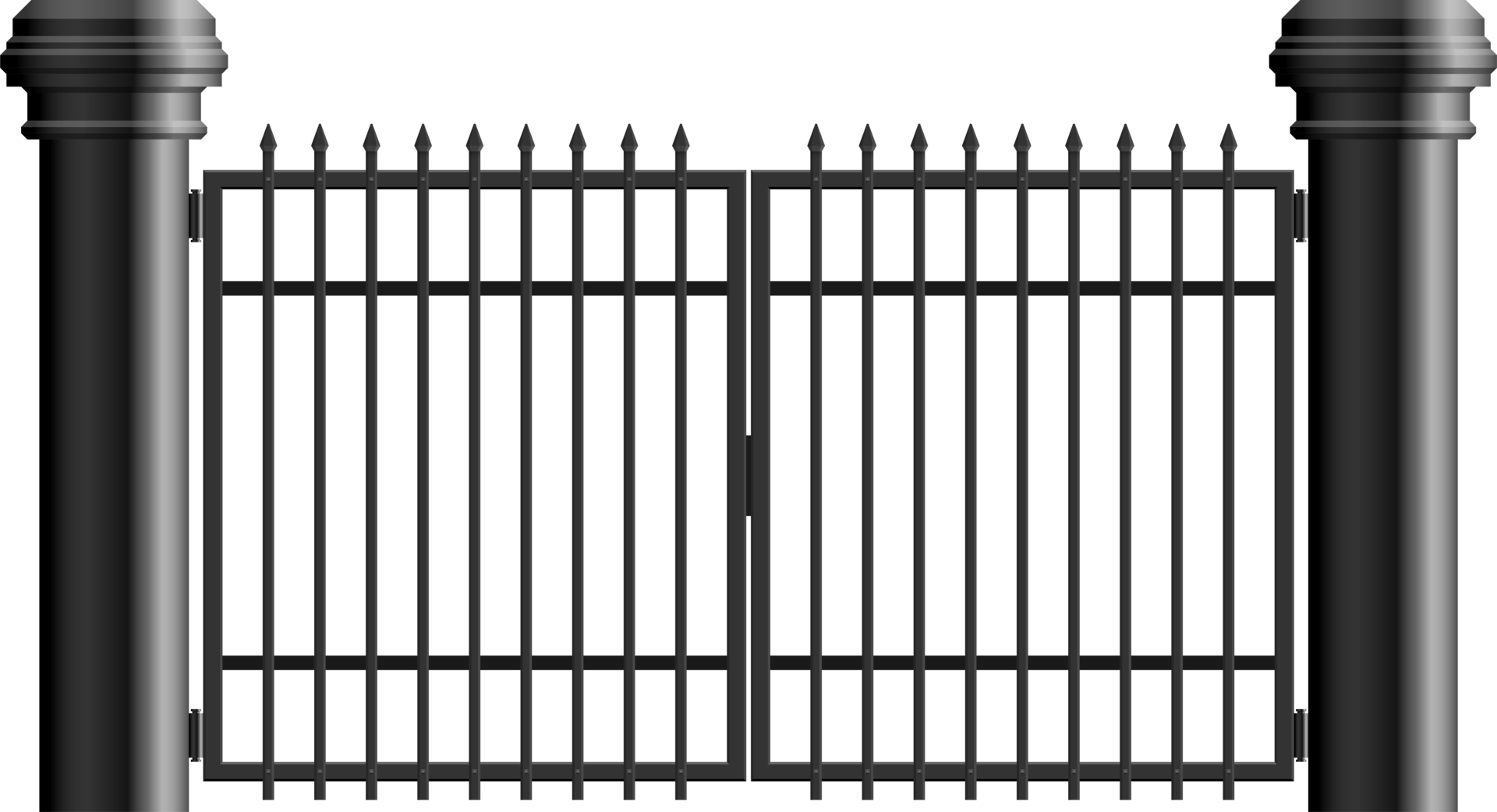 Steel gate vector illustration isolated on white 8852861 PNG