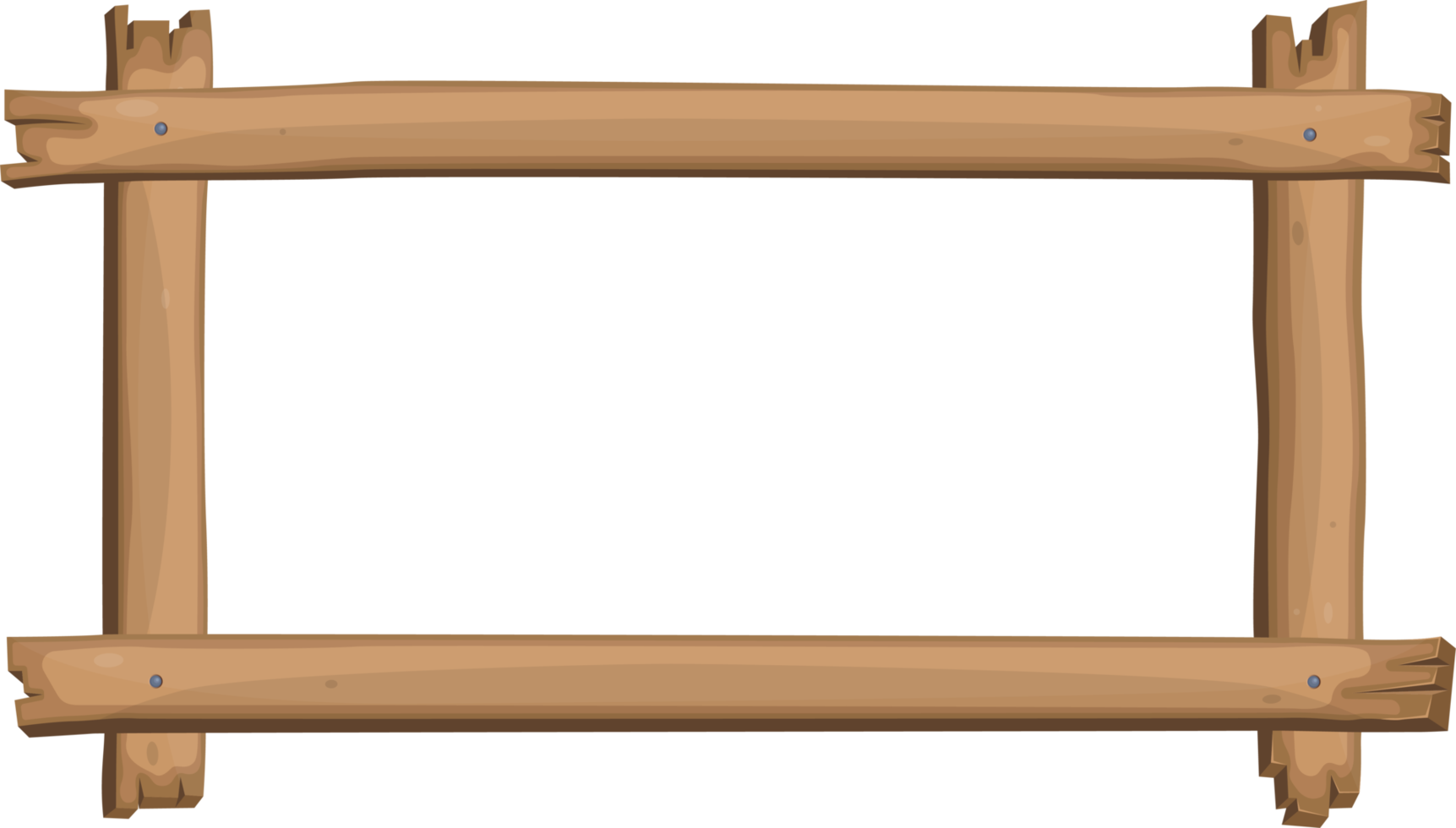 struttura in legno in stile cartone animato png