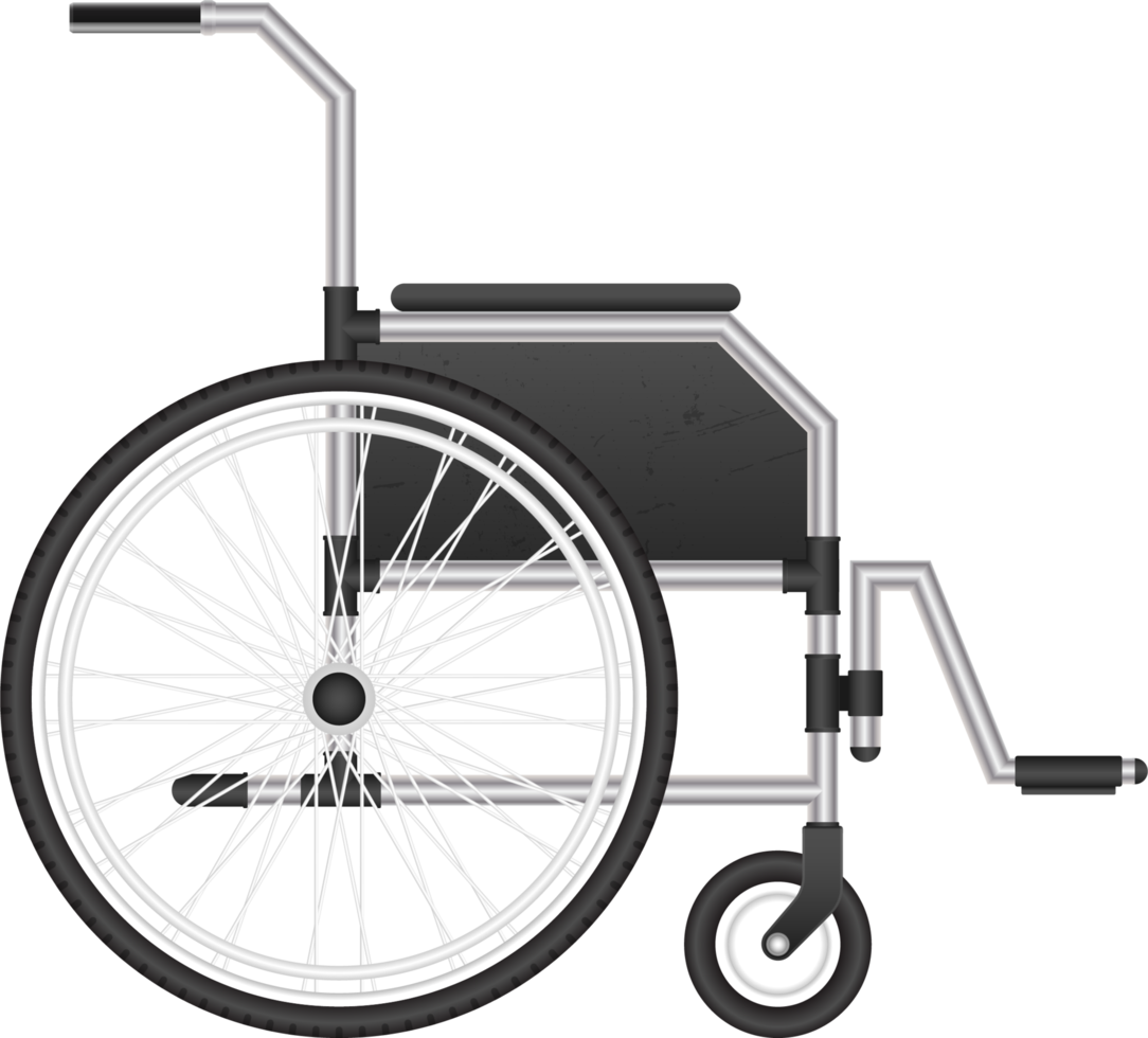 Wheelchair vector illustration isolated on white background png