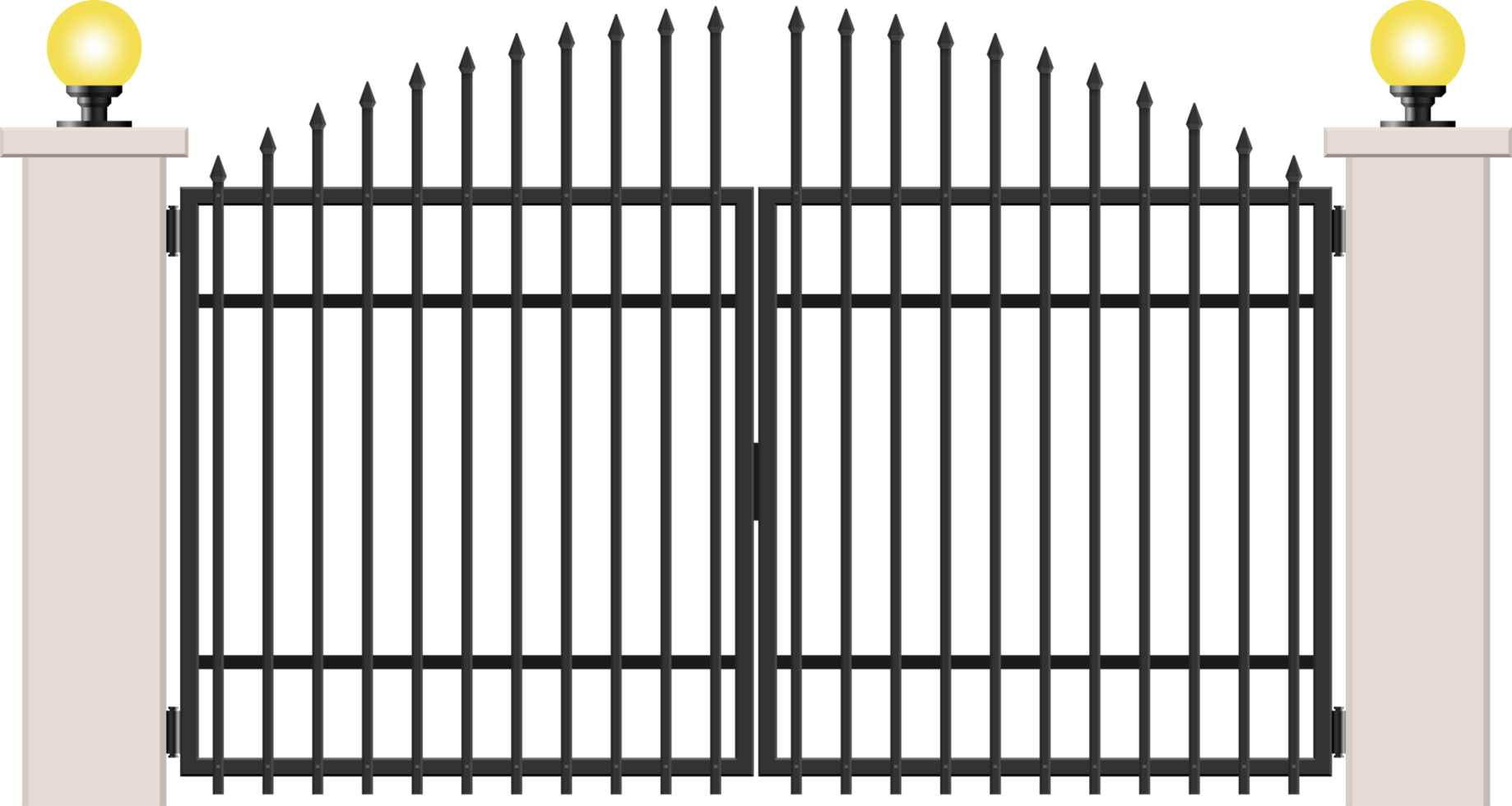 Concrete and steel gate clip art 8853123 PNG