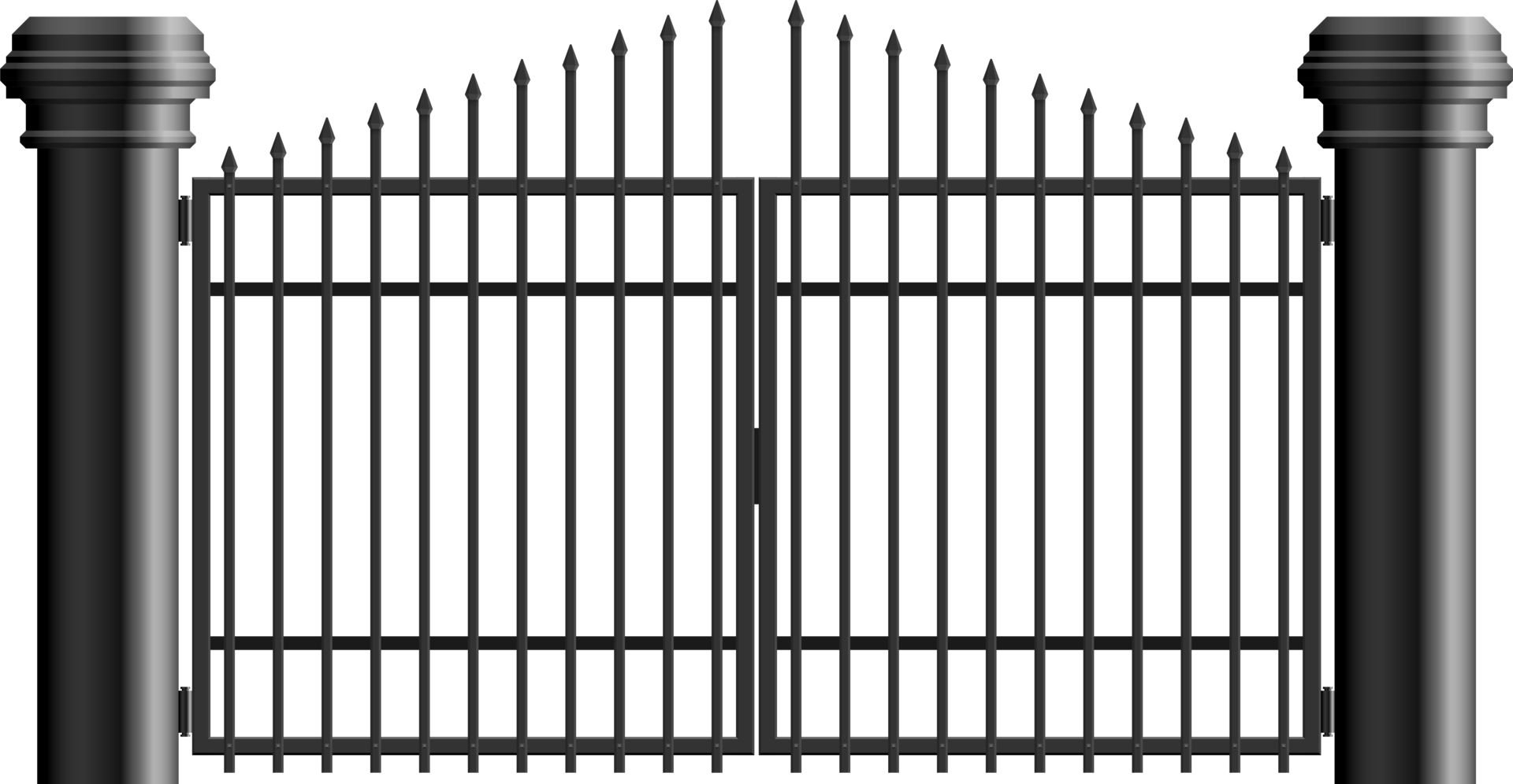 Steel gate vector illustration isolated on white 8853148 PNG