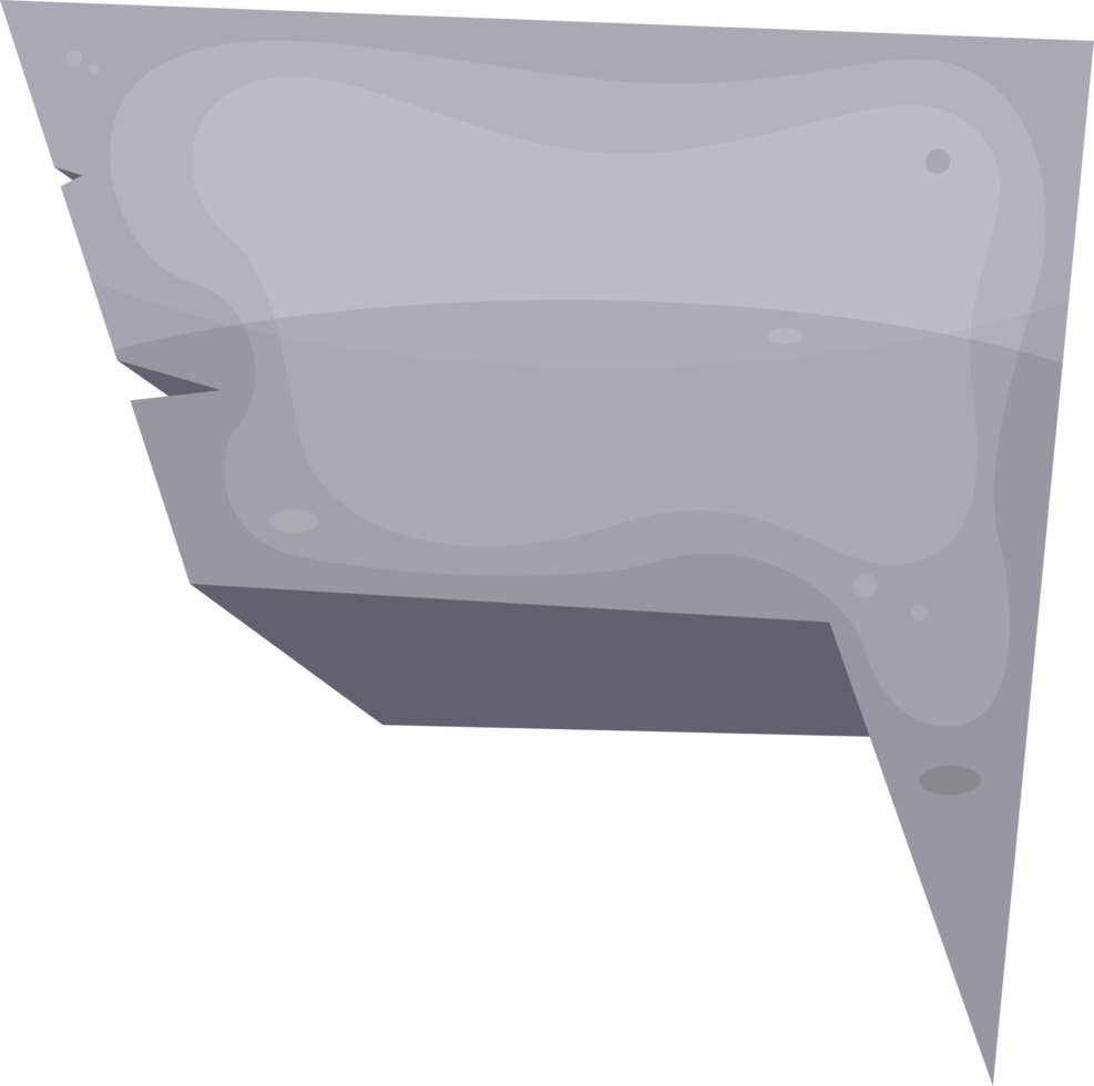 nuvoletta di pietra in stile cartone animato png