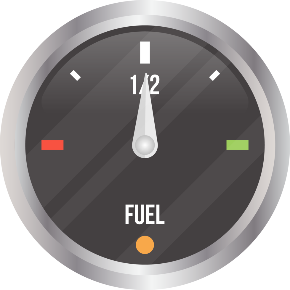 Ilustración de vector de indicador de combustible aislado png