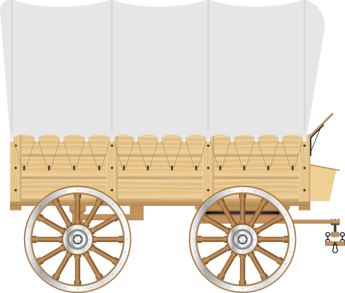 Wild-West-Wagen-Vektor-Illustration png