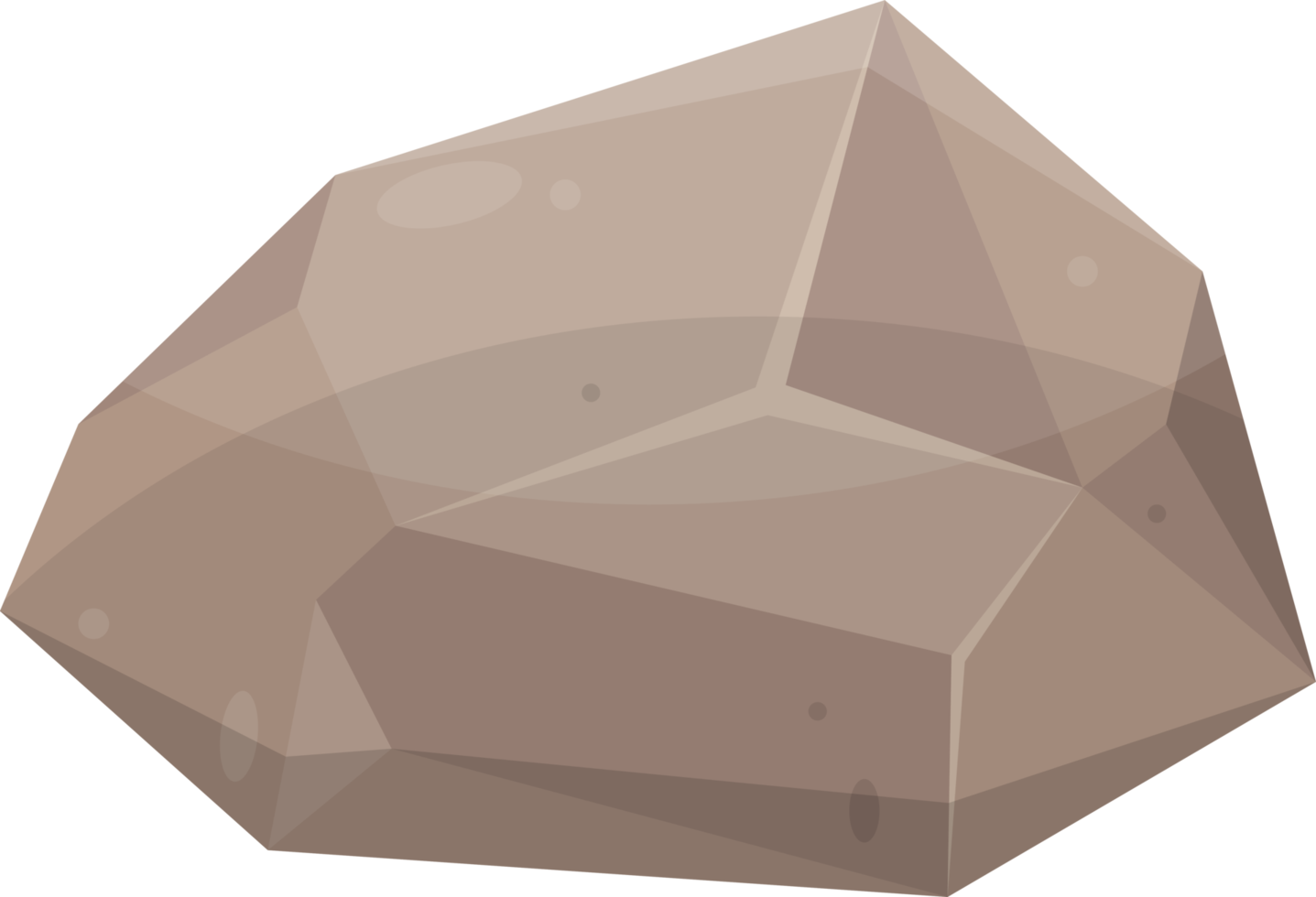 piedras de roca y cantos rodados en estilo de dibujos animados png