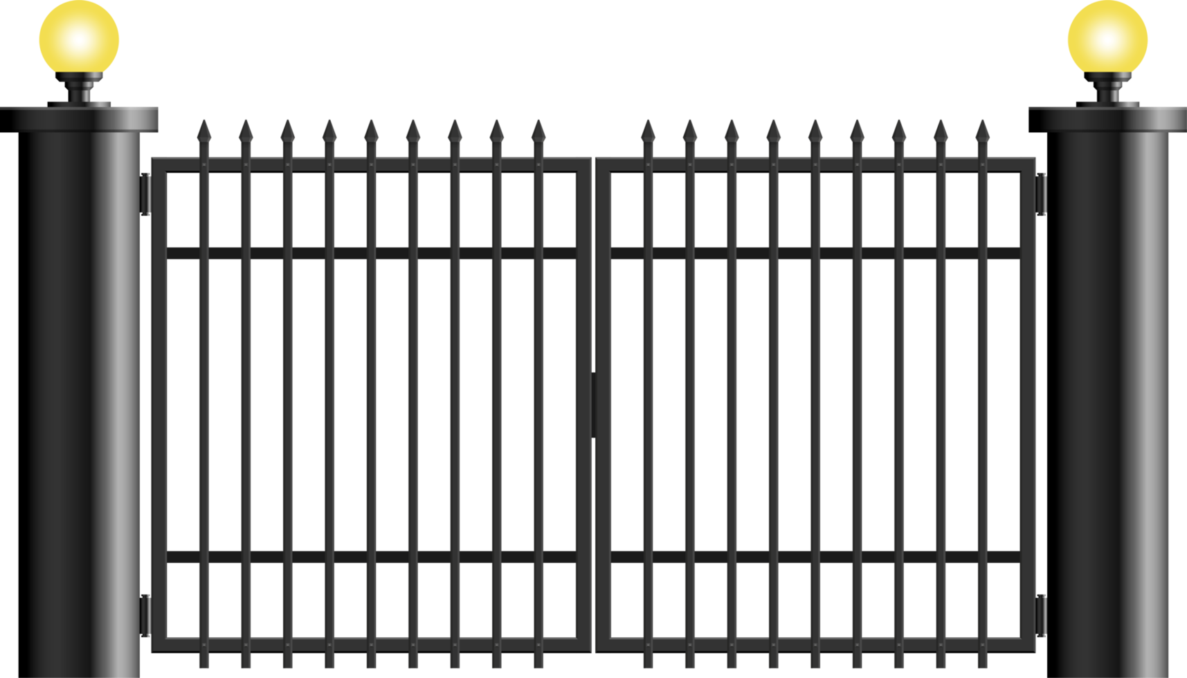 ilustração vetorial de portão de aço isolada em branco png