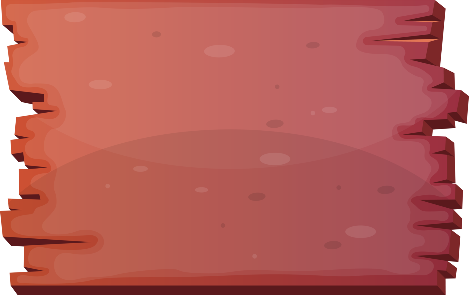 Wooden board in cartoon style png