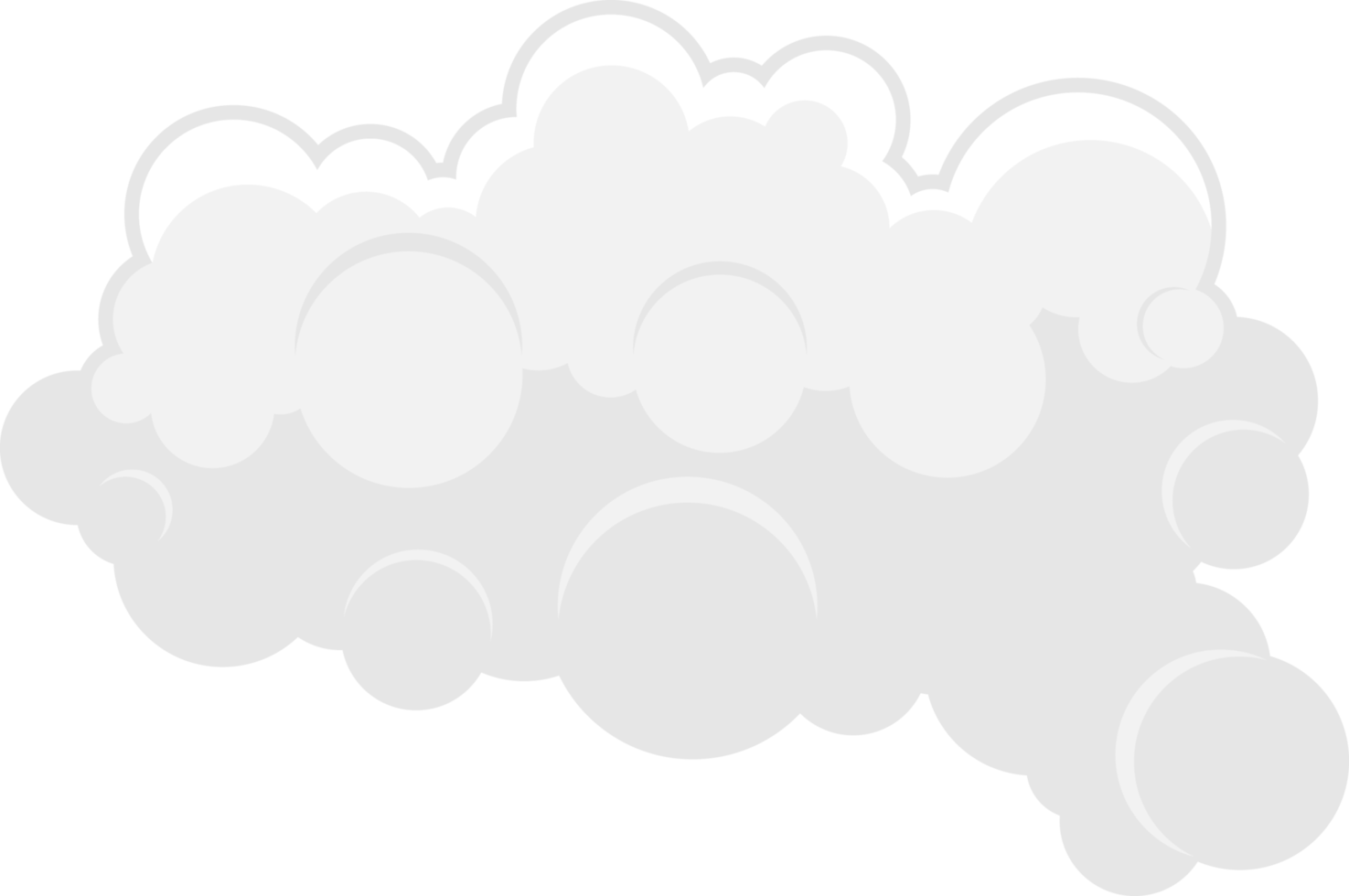 Cartoon smoke fog clip art png