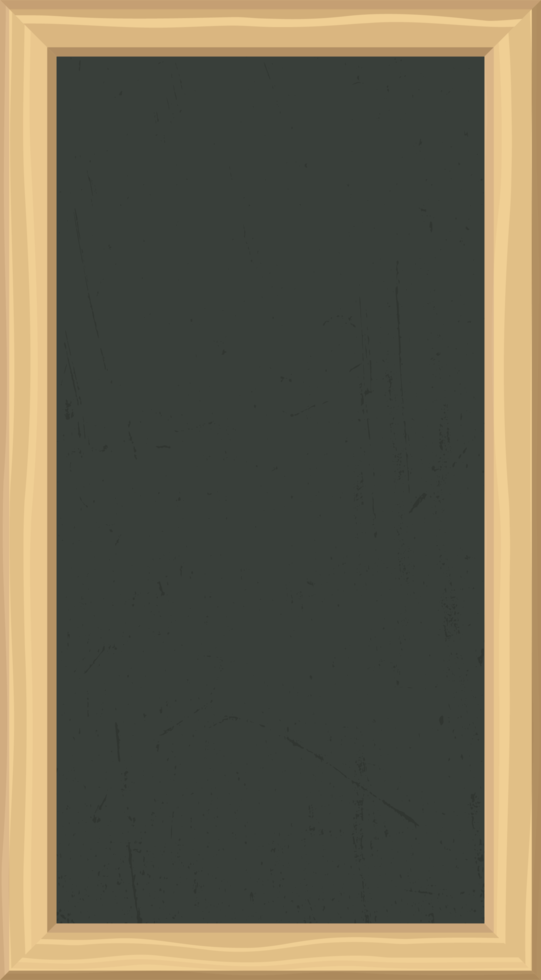 menu krijtbord met houten frame png