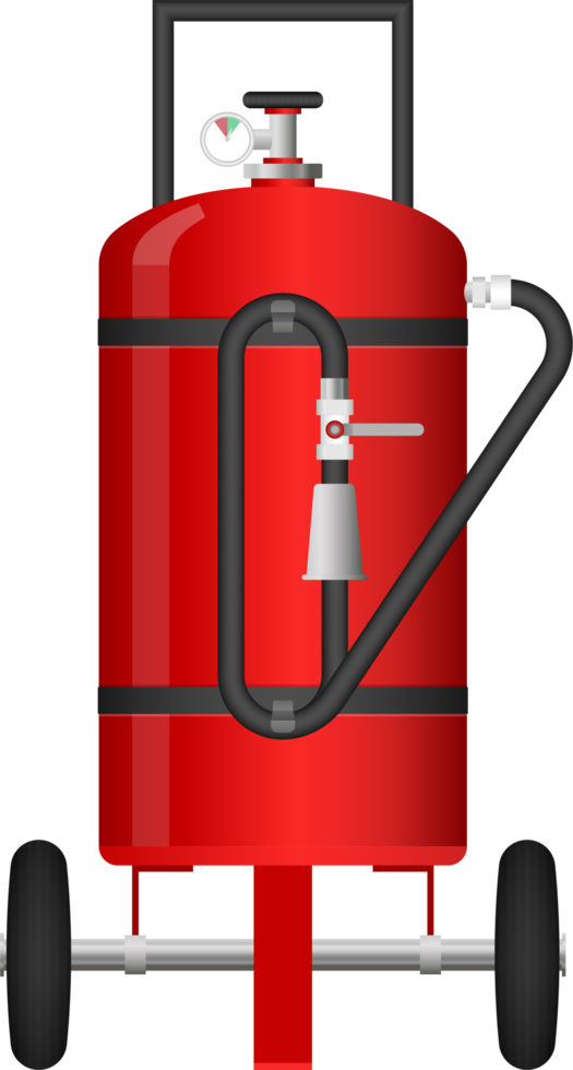 Fire extinguisher clip art isolated on white png