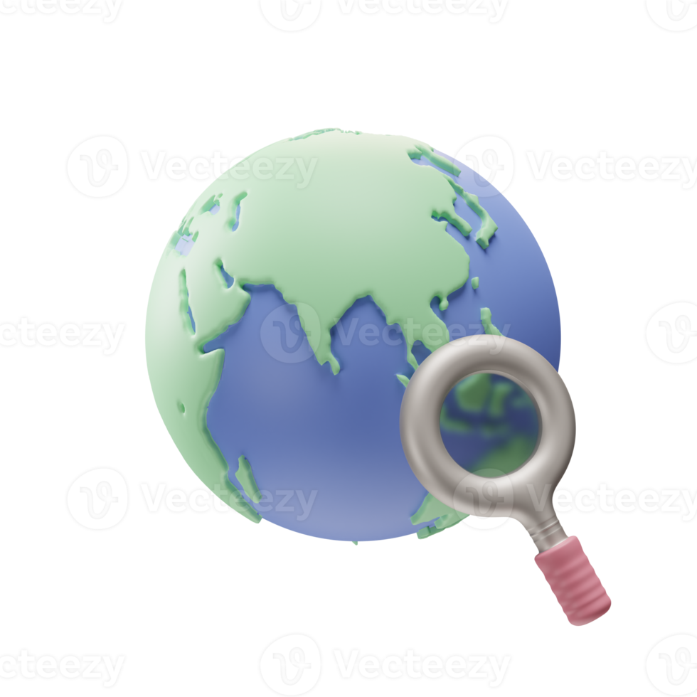 objet de voyage, globe, illustration 3d png